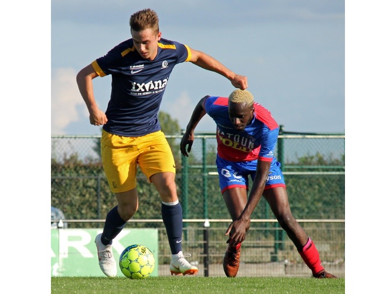 Ben De Boeck trapte een strafschop binnen bereik van de thuisdoelman. (© foto archief Jeroen Goolaerts)