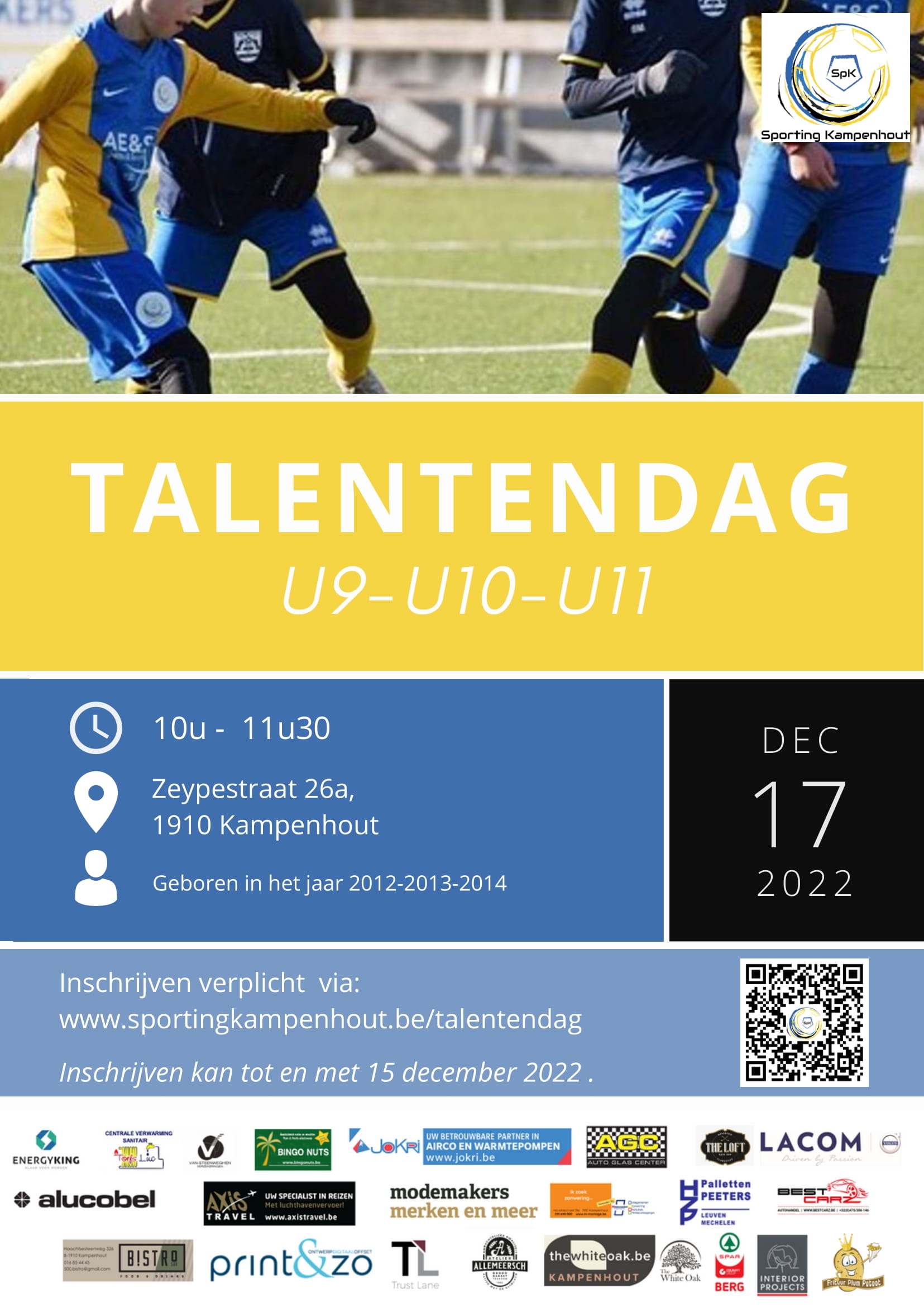 Affiche talentendag 17 december  2022