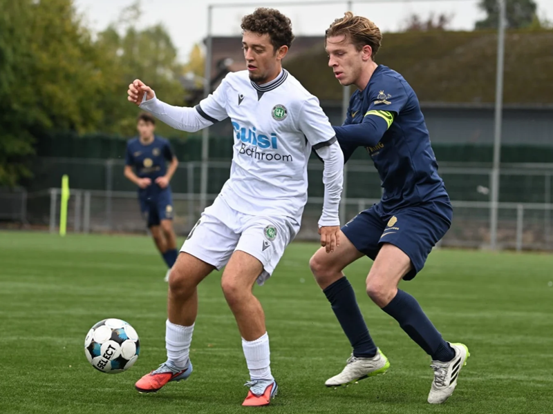 Tom Goovaerts scoorde heerlijk de 0-2 in Hoegaarden. (© foto Caroline Noé)